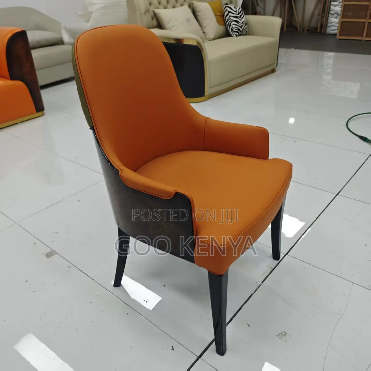 Home Chair; Designer High-end Wood Grain Chair For Living Room