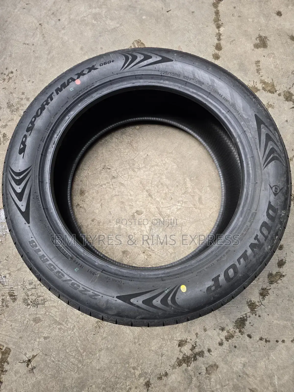 225 /55 R18 Dunlop Tyres (Sp Sport) Japan.