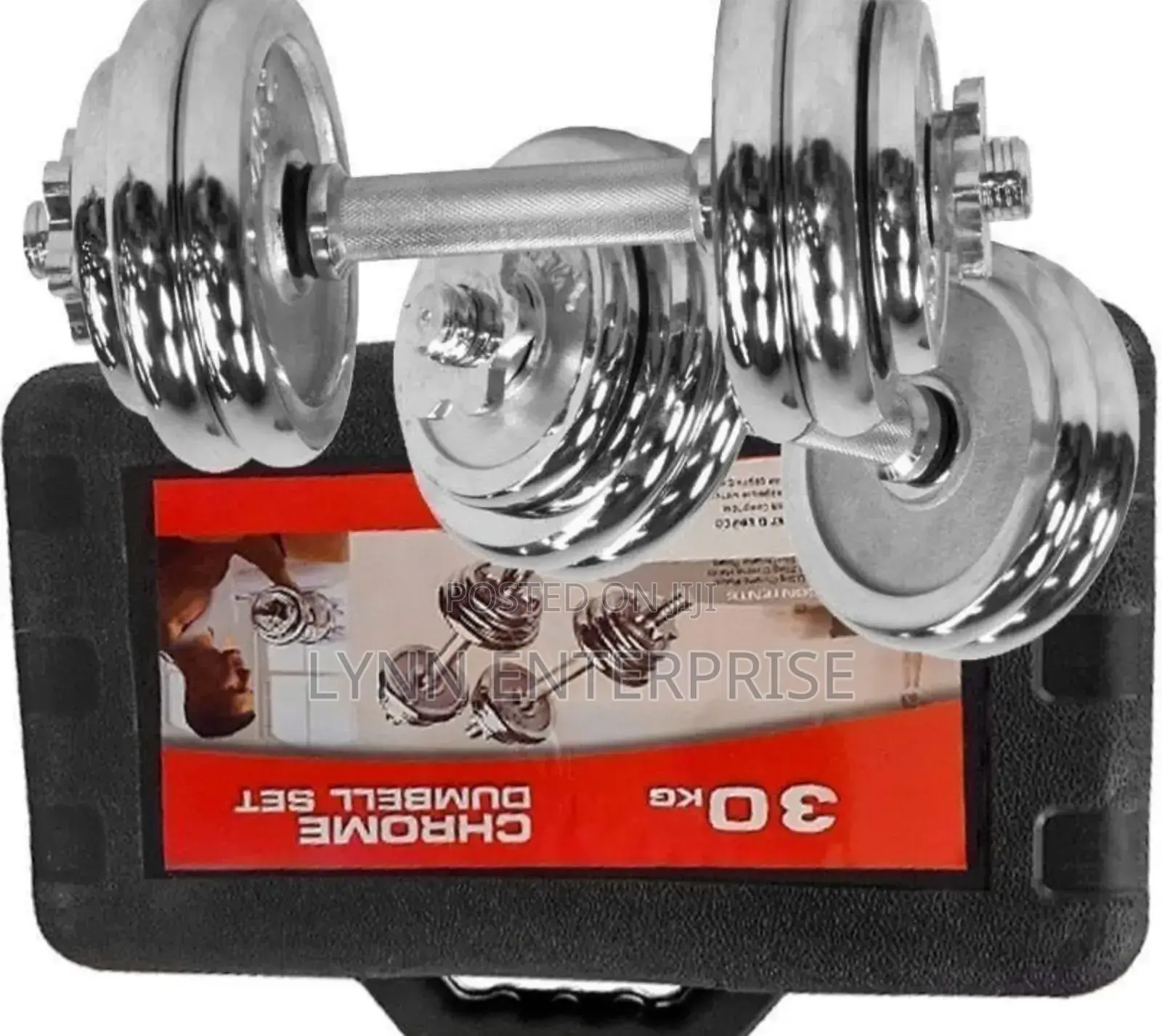 *Chrome Dumbells With Electric Case