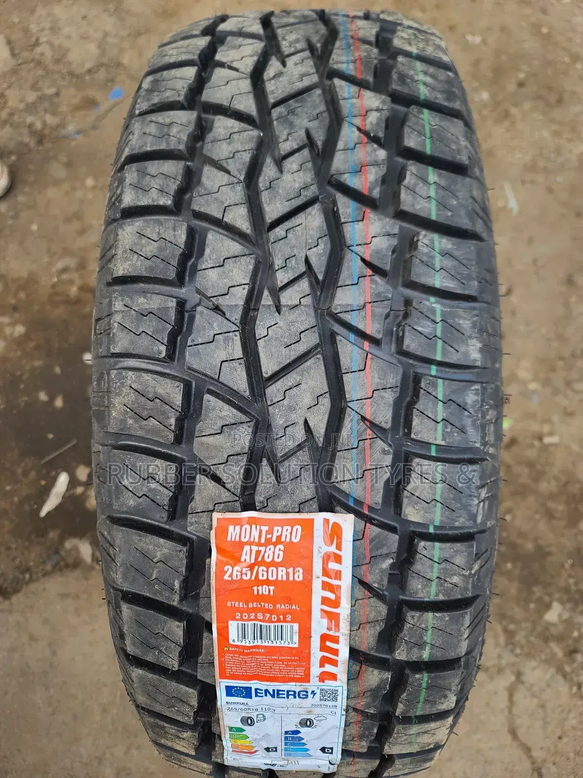 265/60r18 Sunfull Tires 110t Mont-pro A/T786 [All-terrain]