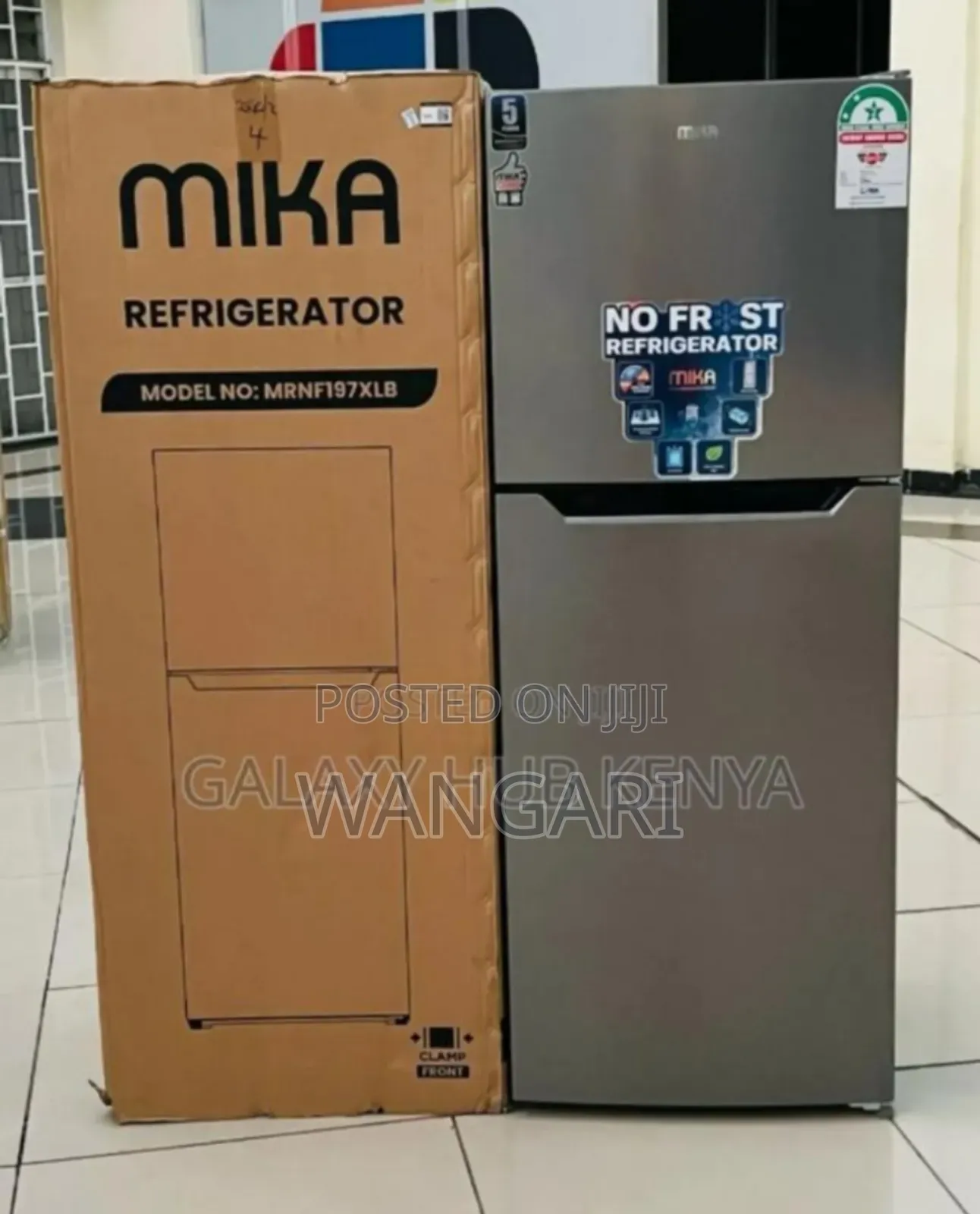 Two Door Double Mika 197l Fridge