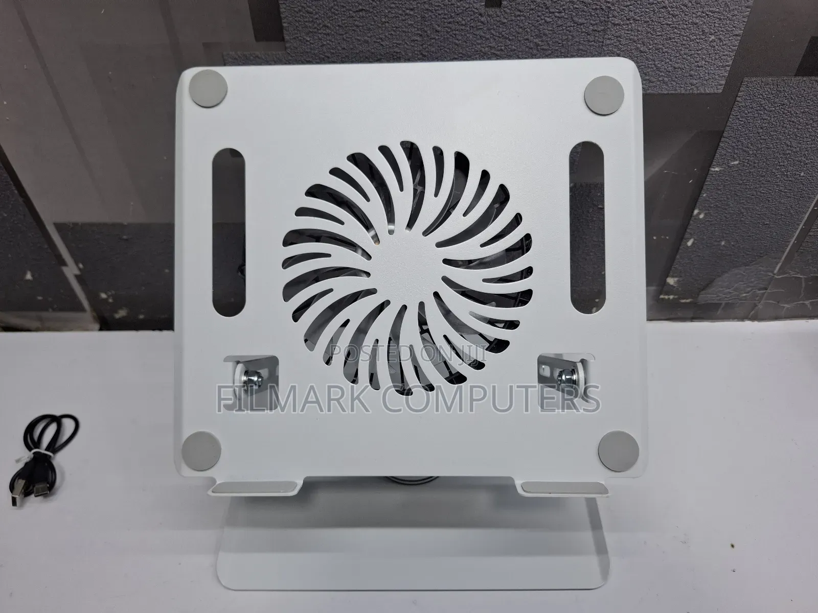 Mikuso Ls-096 Adjustable Laptop Stand With Rgb Cooler Fan – 360 Degree