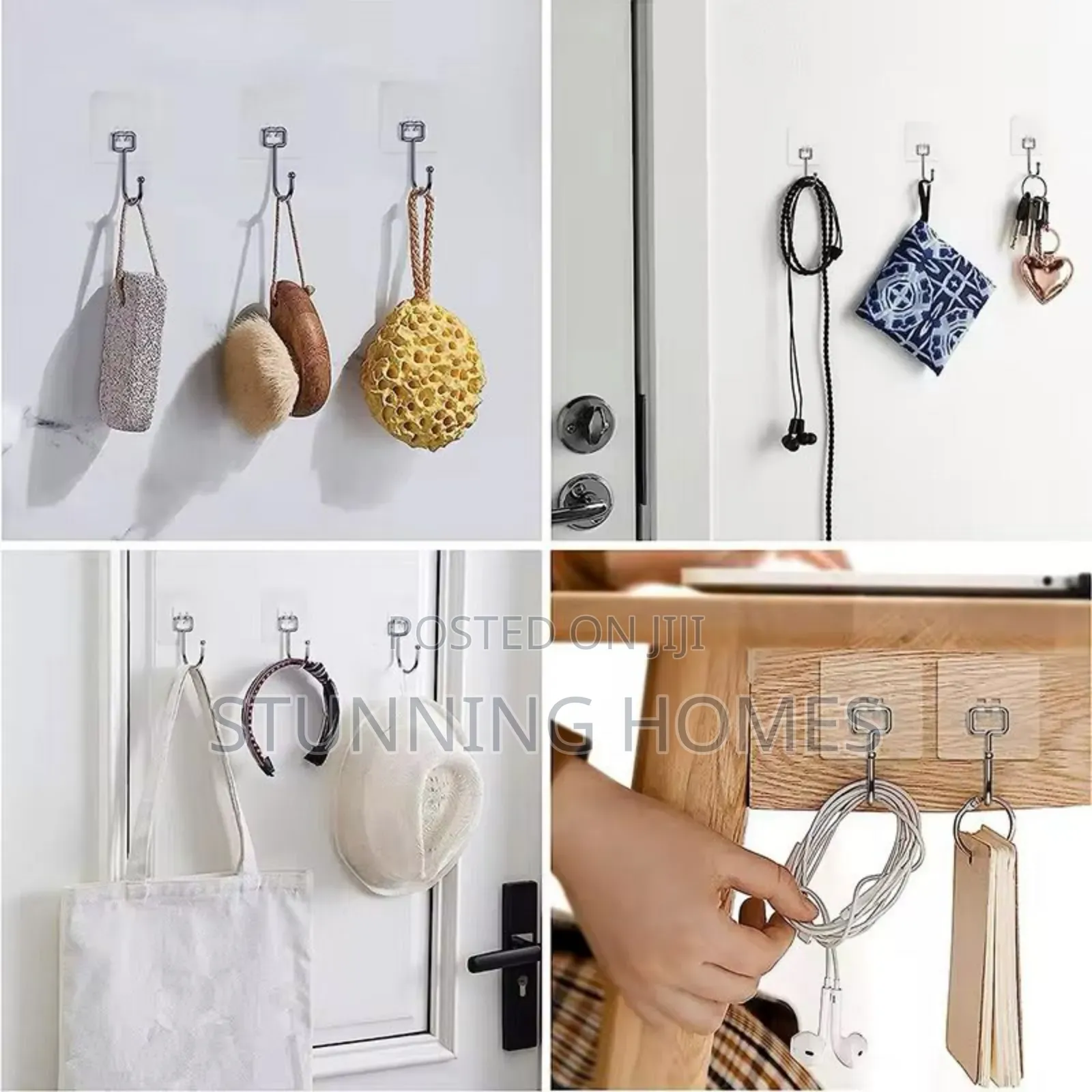 10pcs Self Adhesive Wall Hooks