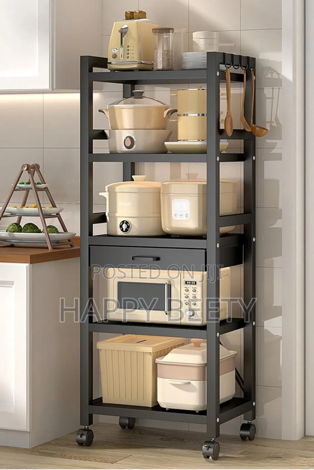 *5 Tier Metallic Kitchen Rack*