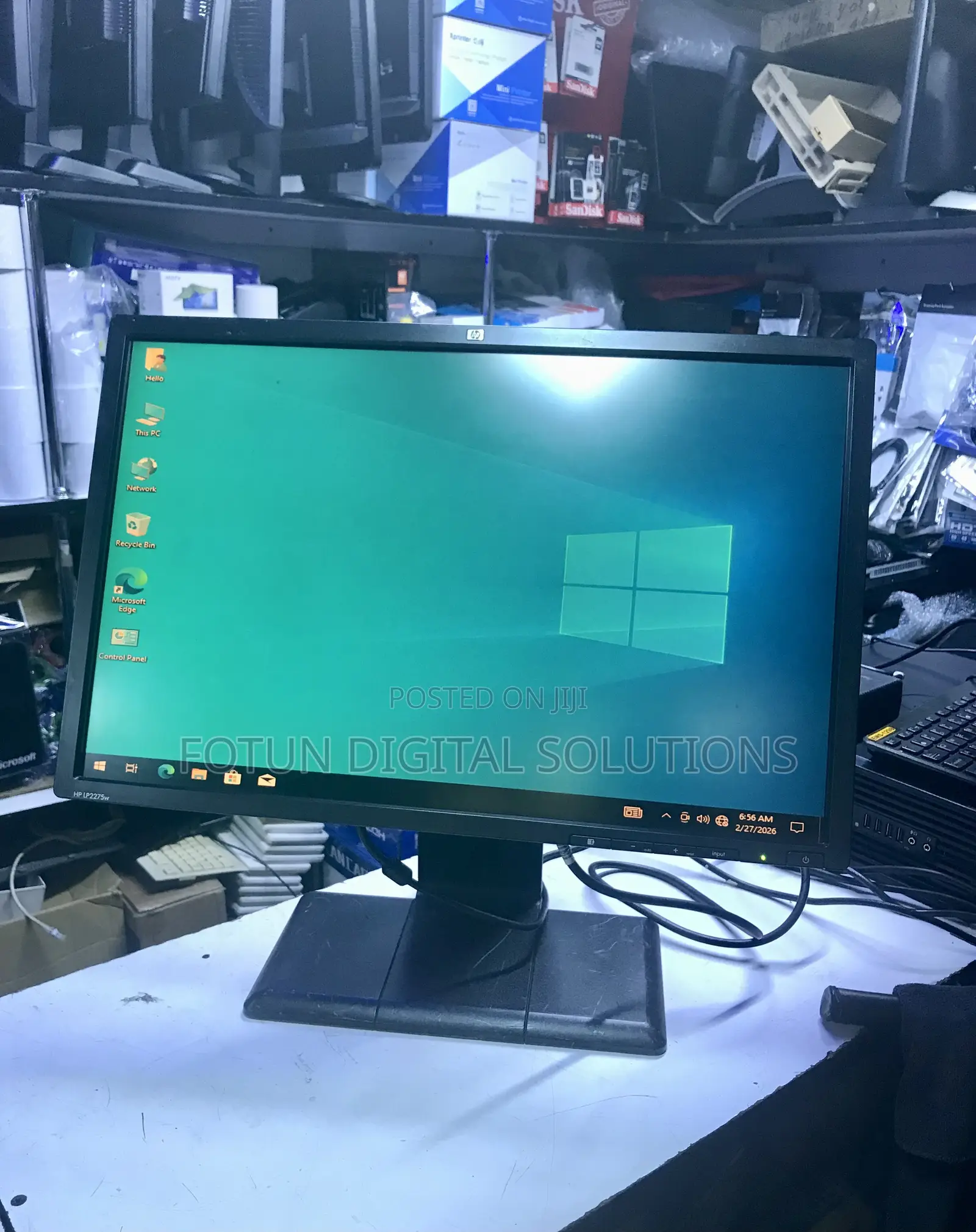 Hp 22 Inch Hd Monitor - Thick Design, Dvi Input, Affordable Reliable