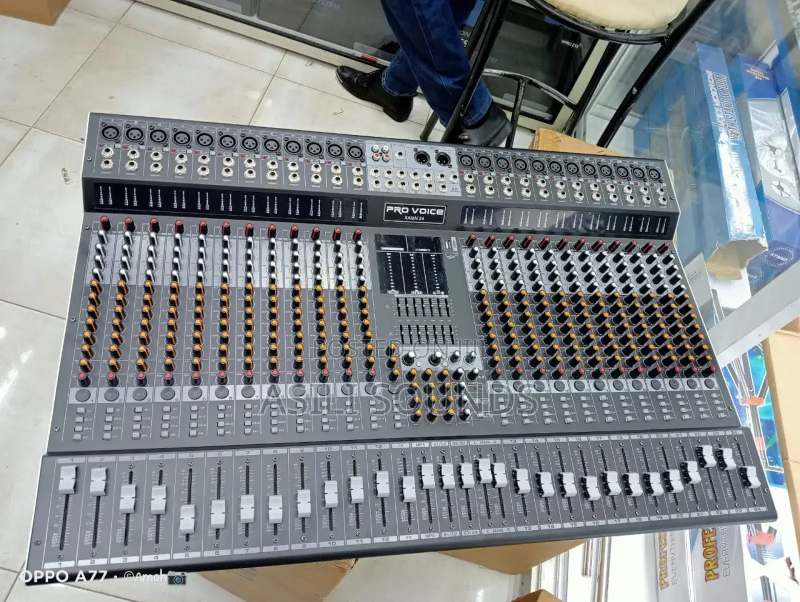 Pro Voice 24-Channel Analog Plain Audio Mixer Console.