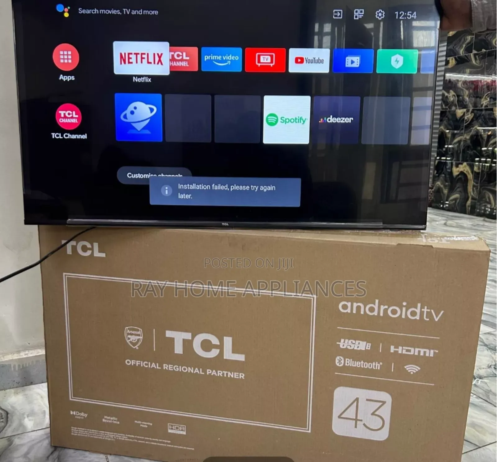 1080 Qled Smart Android 43inches