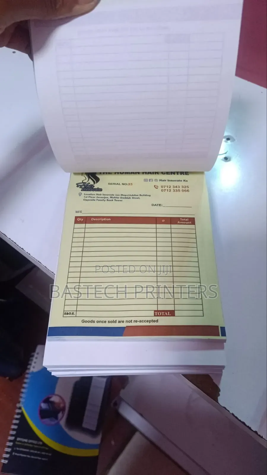 Business-Grade Receipt Book Printing