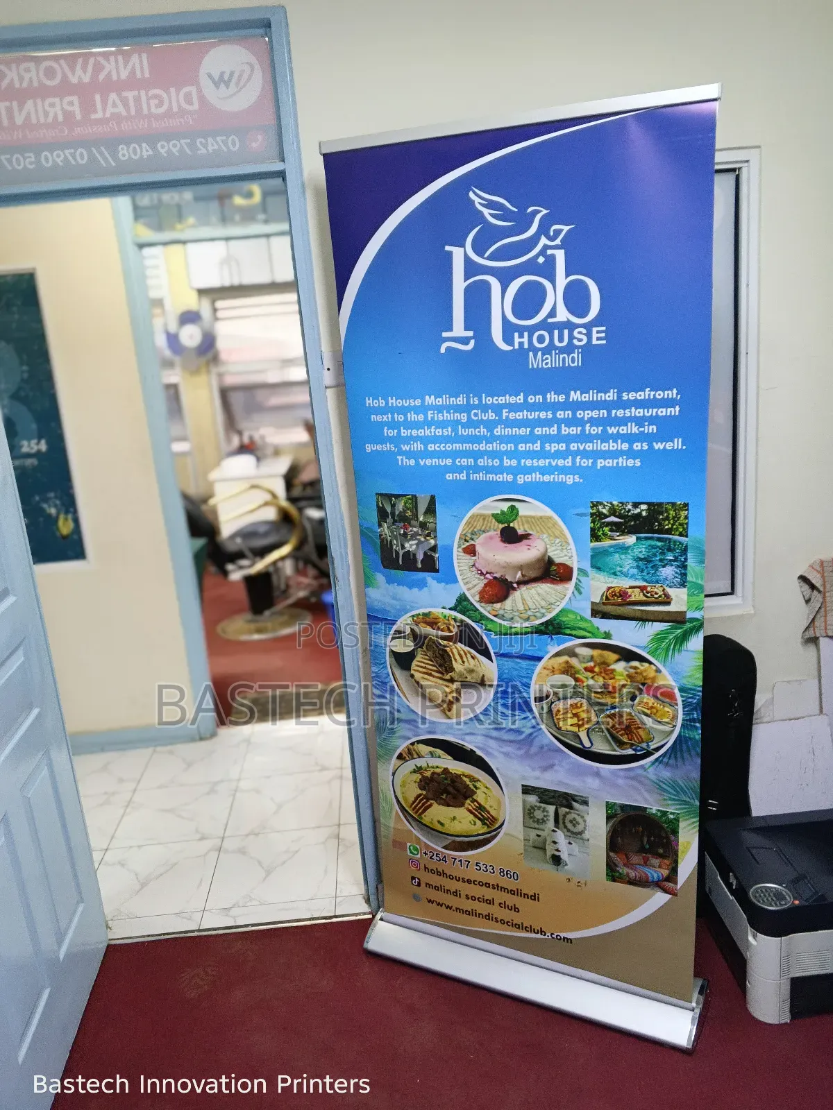 Hotel Broad Base Roll-Up Banner – Elegant Professional