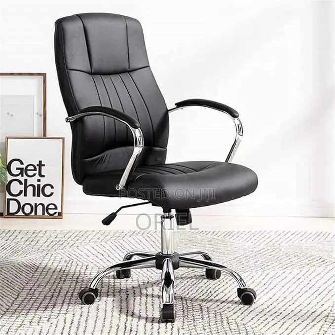 Office Chair : Star Base Office High-Back Chair With Padded Arms