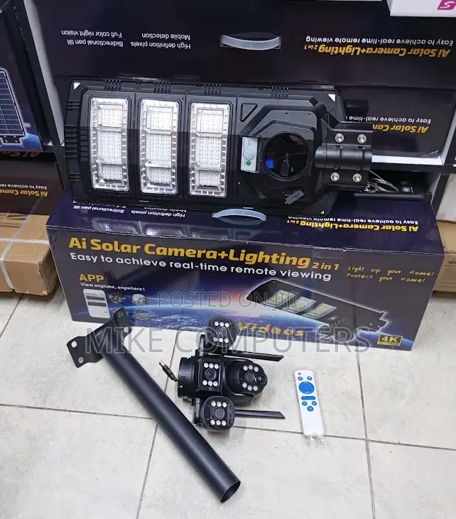 Ai V380 Solar 4g PTZ Camera With Flood Light