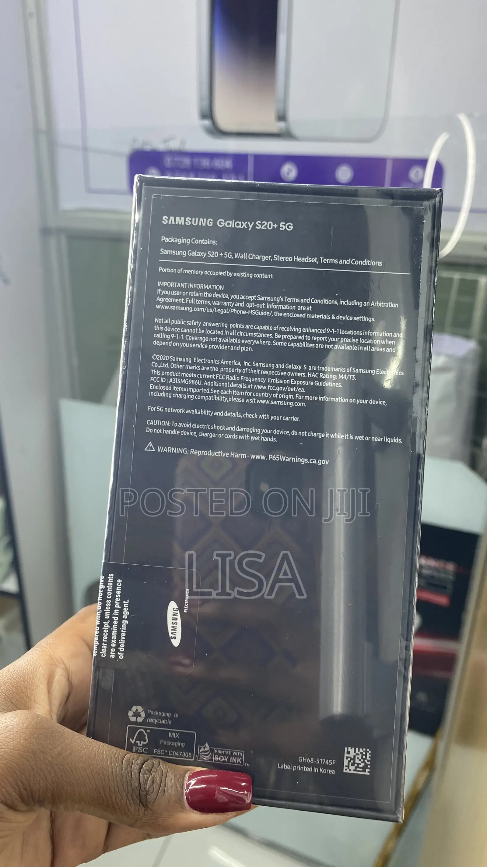 Samsung Galaxy S20+ 5G 256 GB Black