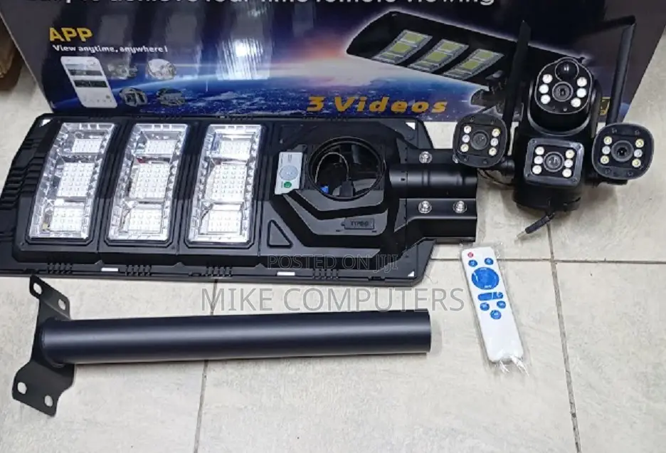 V380 4g Ai Solar Camera With 450w Street Light