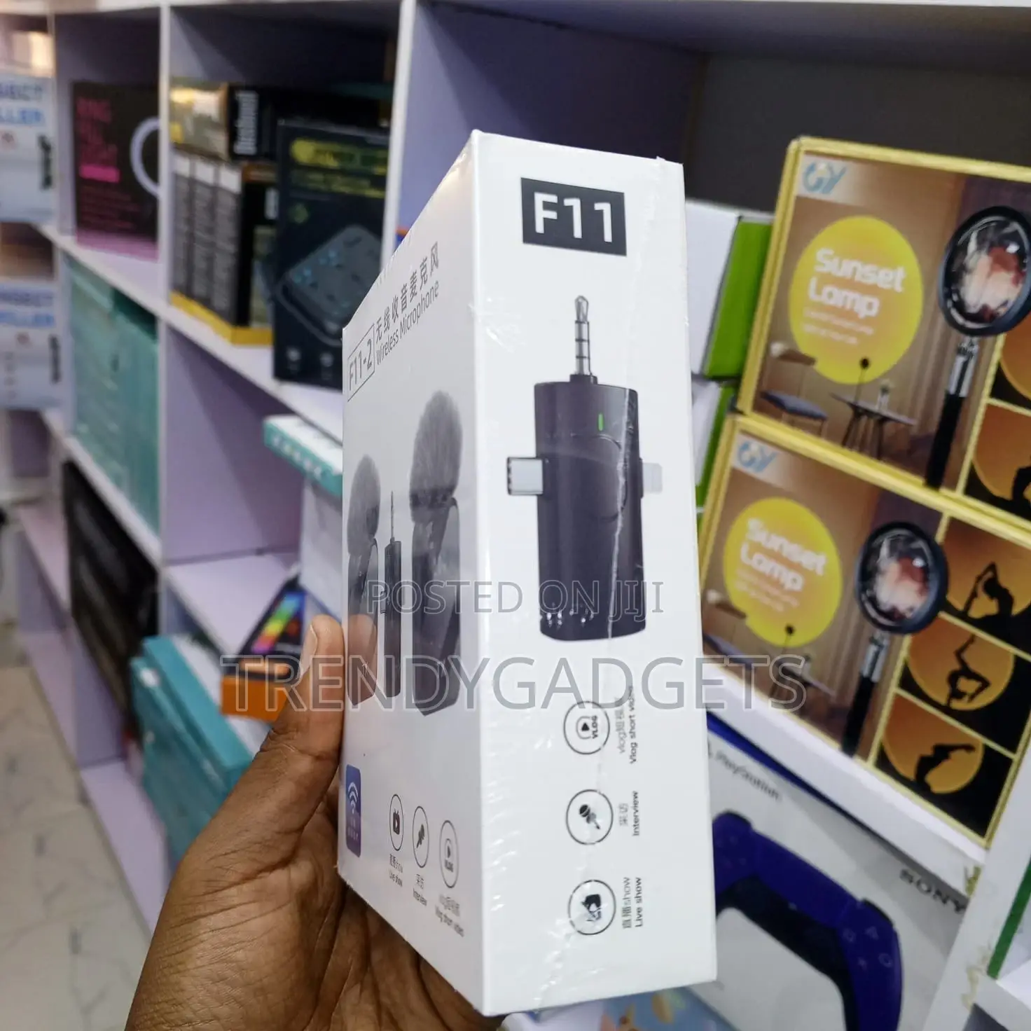 F11-2 Professional Wireless Lavalier Mic for Tiktok, Zoom, Youtube