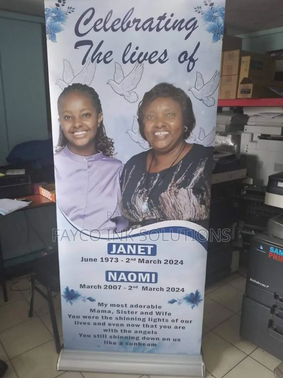 Respectful Burial Broad Base Roll-Up Banners