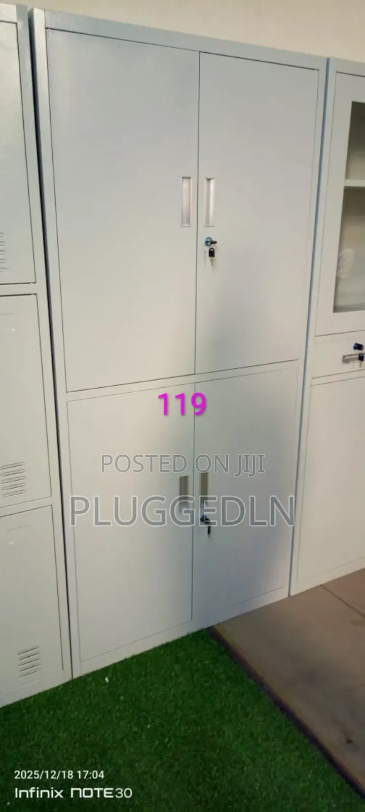 4-Door Metallic Office Storage Cabinet