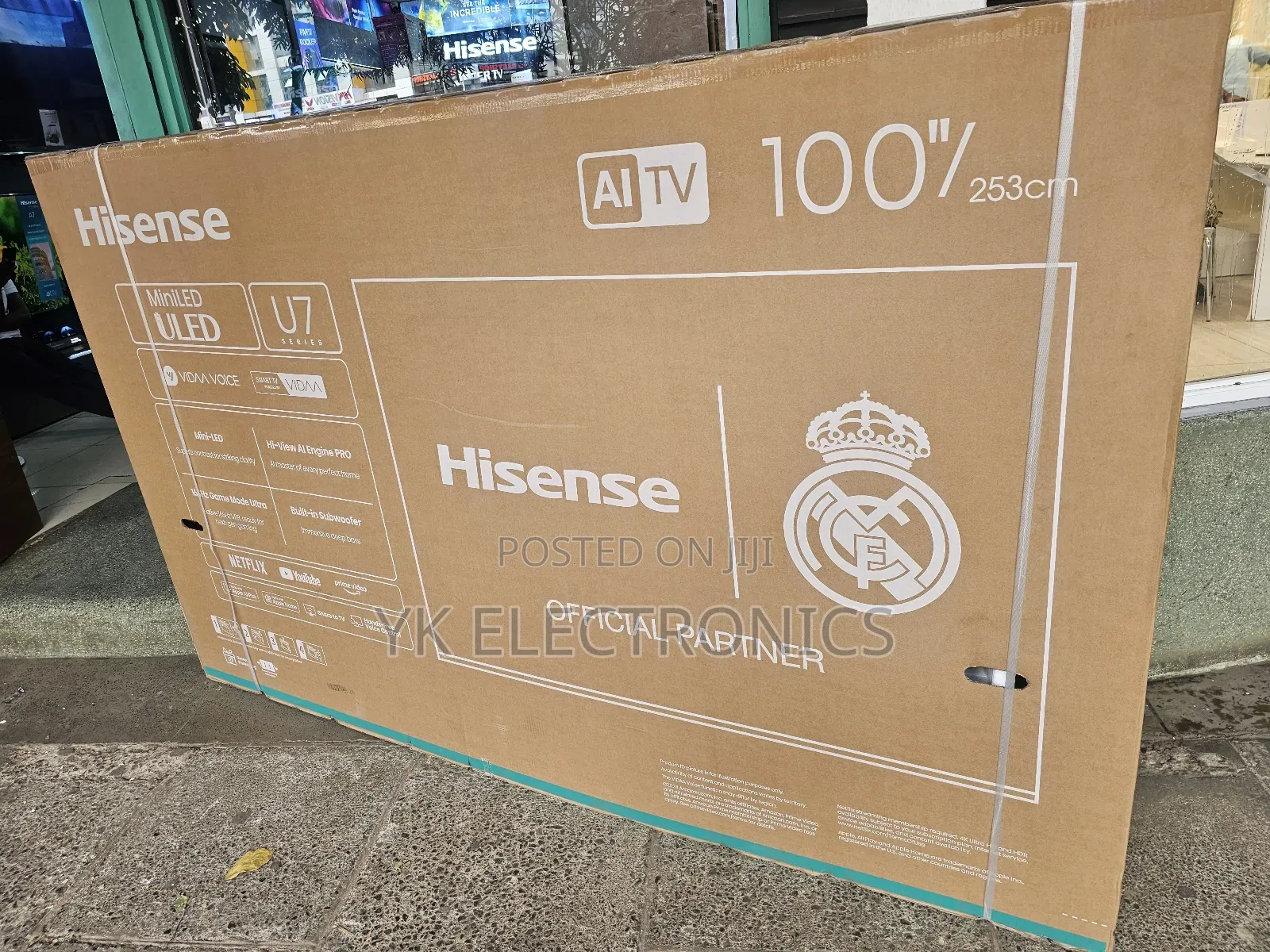 Hisense 100u7q - 100 Inch Mini-Led Smart Tv With Dolby Vision Iq+