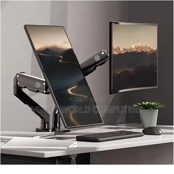Nb G55 Dual Arm Monitor Stand/Desk Mount for 27inches-34inches