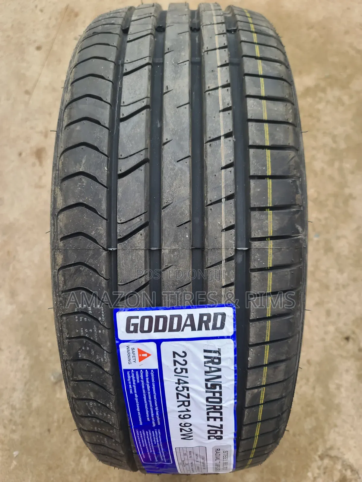 225/45r19 Goddard Tires 92w X/L Transforce 768