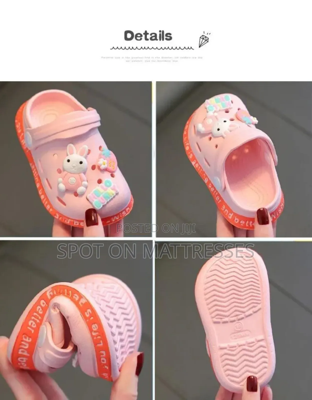 Kids' Stylish Crocs. Sizes 22-35. Delivery Services Available.