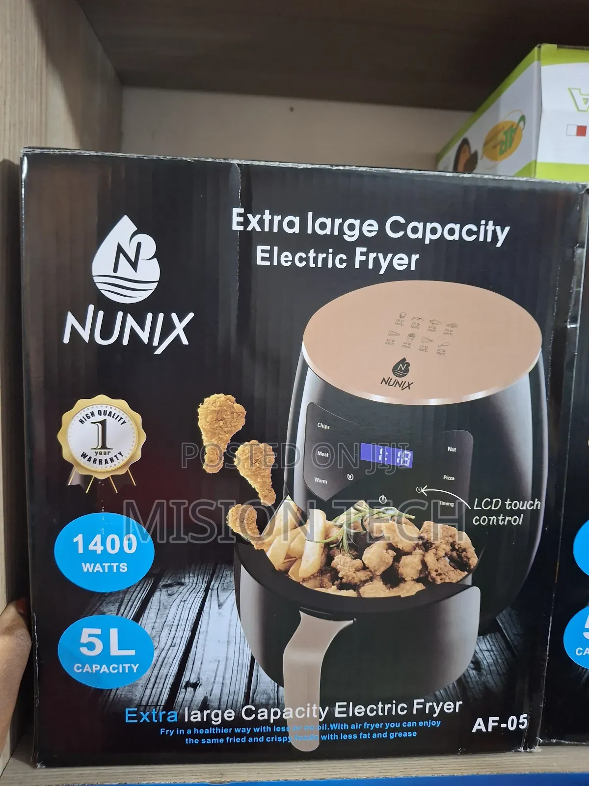 Nunix Af-05 Electric Air Fryer. 