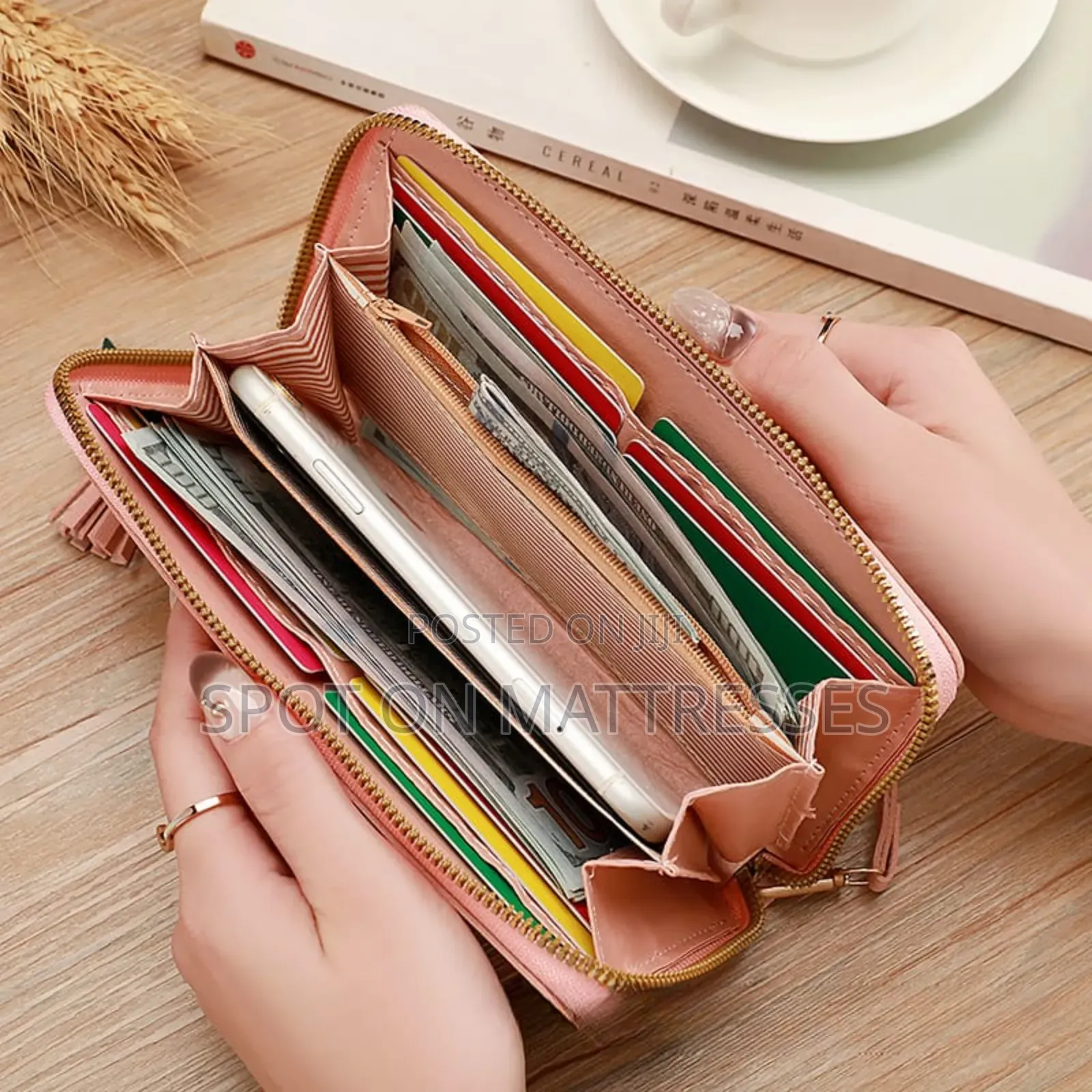 Ladies Stylish Wallets. Colours Pink, Grey, Black. Delivery Available
