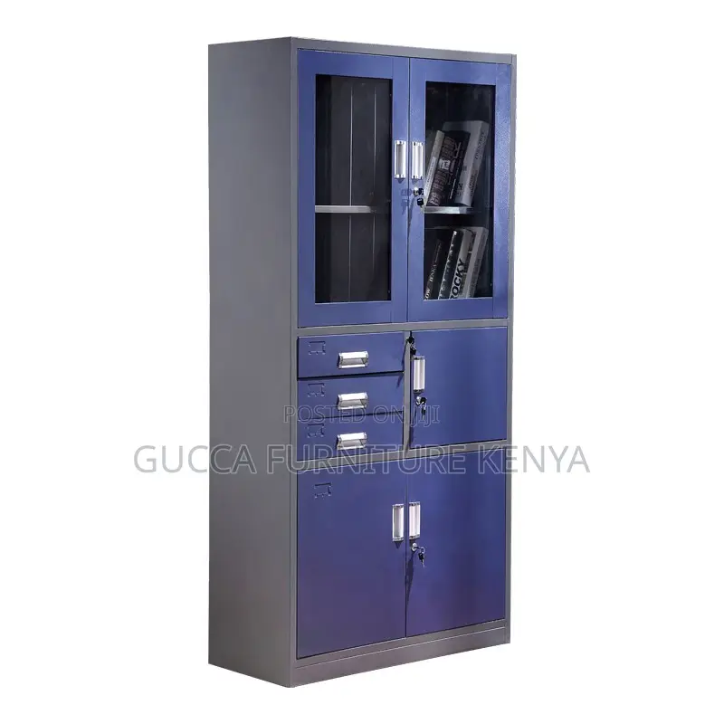 2-door Blue Metallic Filling Safe Cabinet