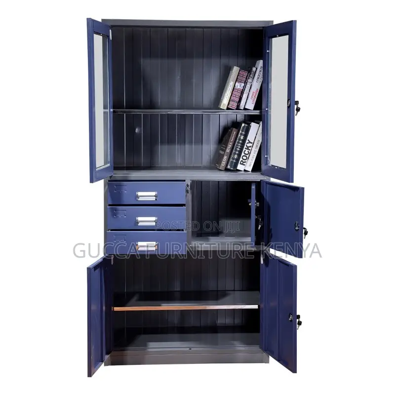 2-door Blue Metallic Filling Safe Cabinet