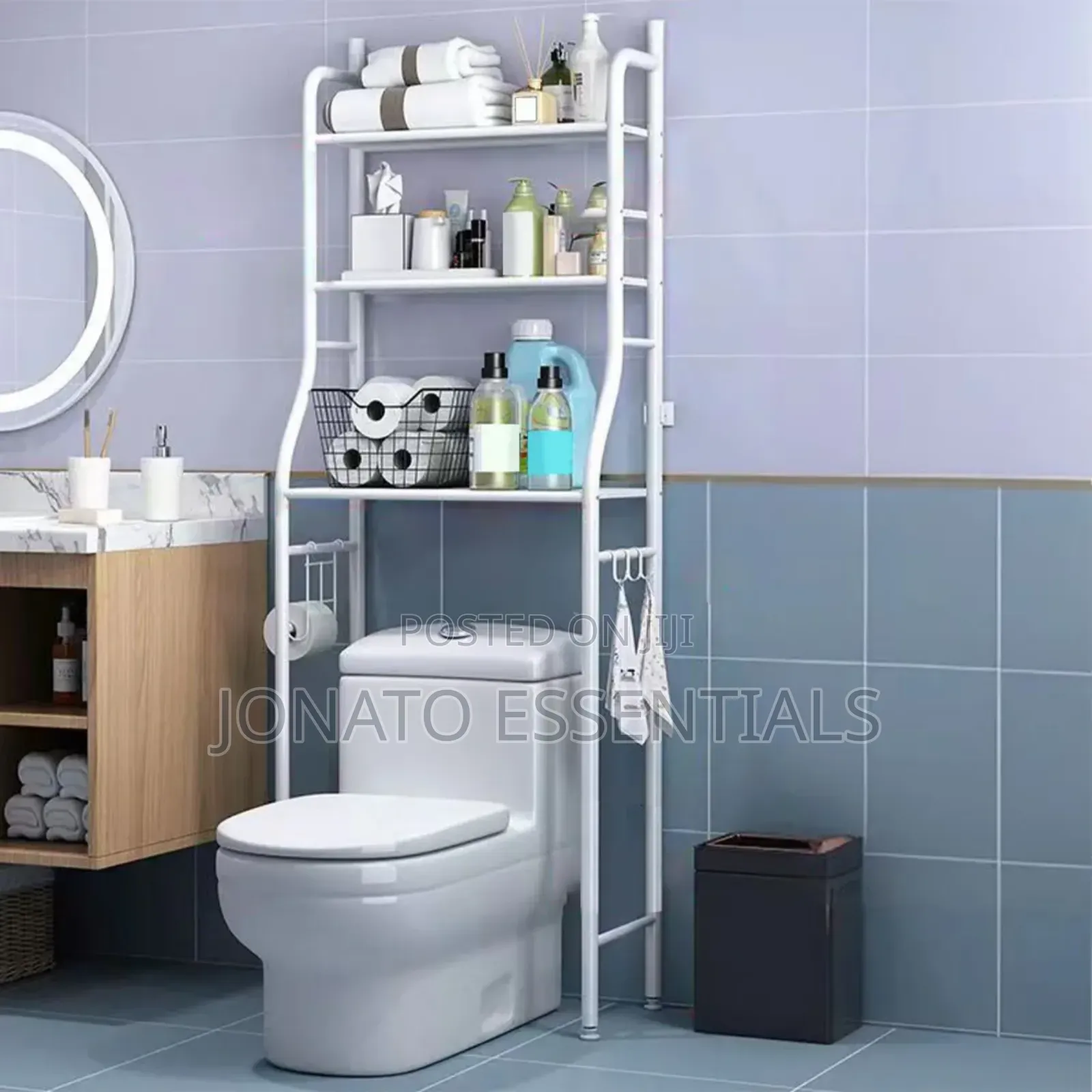 3-Tier Over the Toilet Rack Bathroom Organizer Shelf Storage