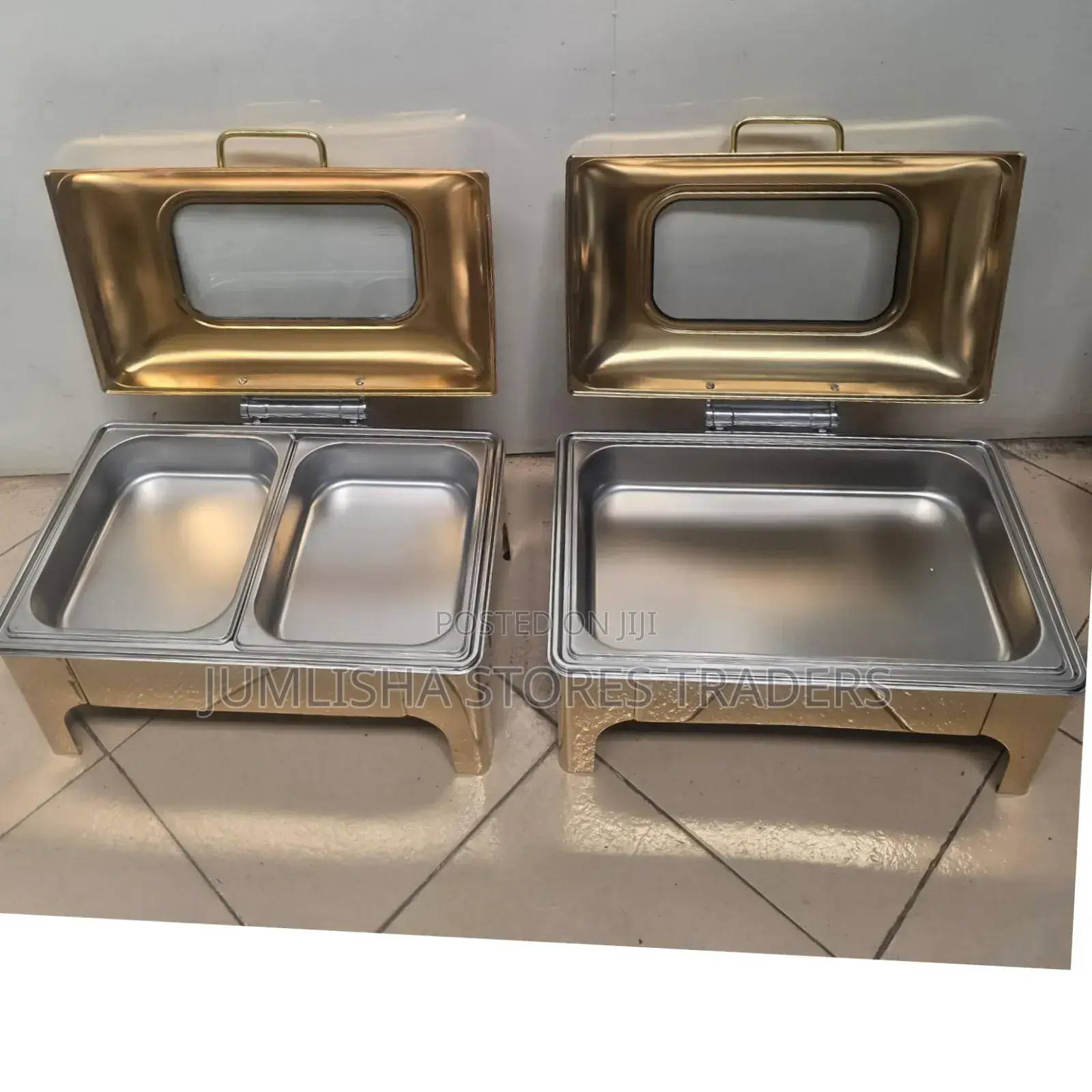 Gold Roll Top Chaffing Dishes