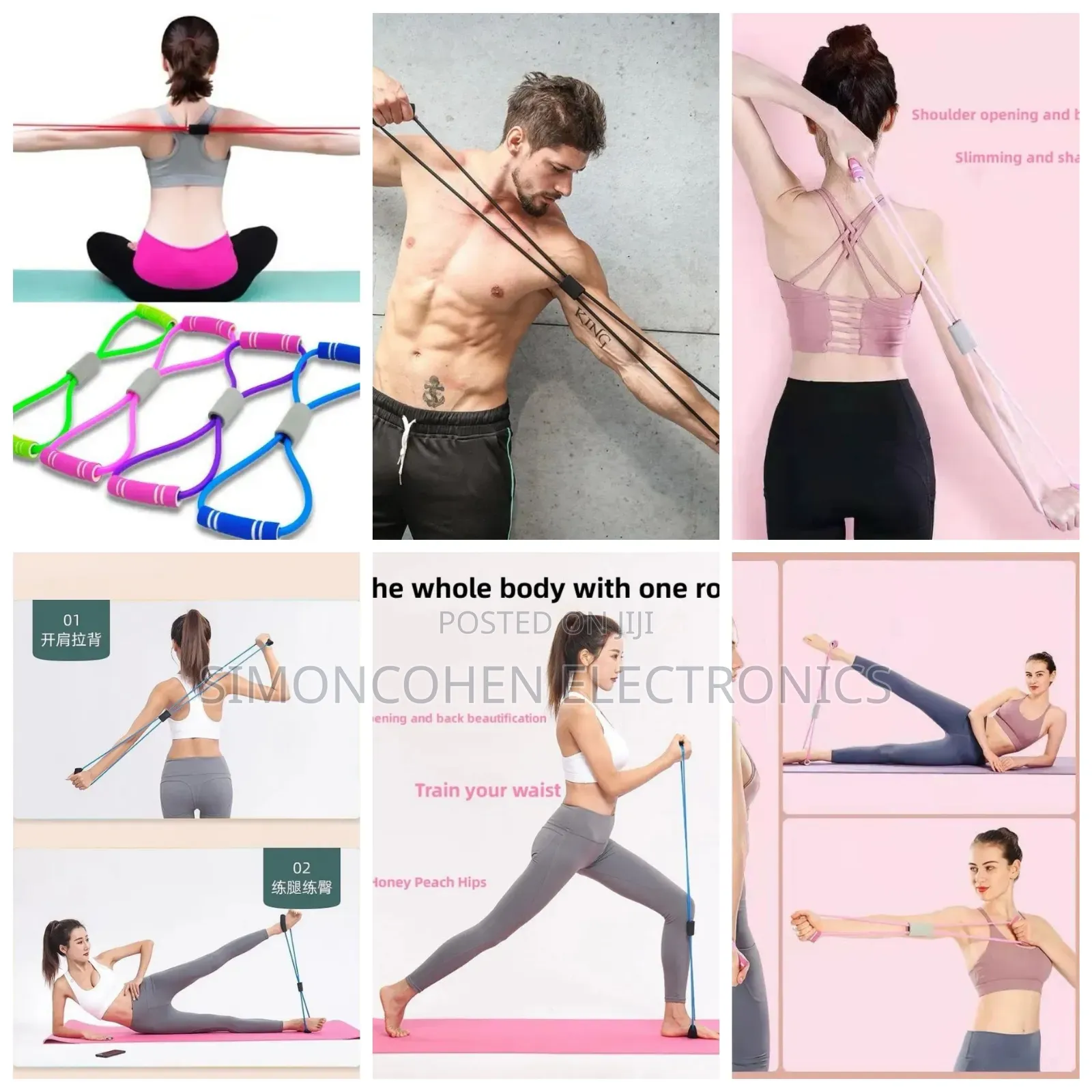 Resistance Bands With Foam Sport At Home Yoga Fitness Accessories