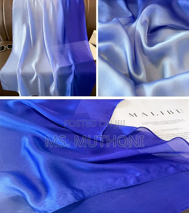 Ombre Silk Satin Scarf/Shawl / Hijab