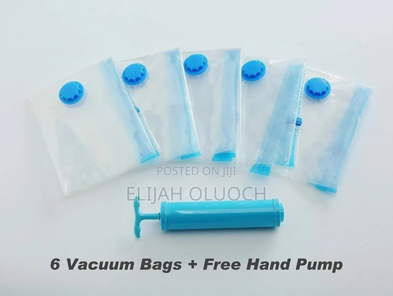 6pcs Vacuum Storage Bags With Suction Pump