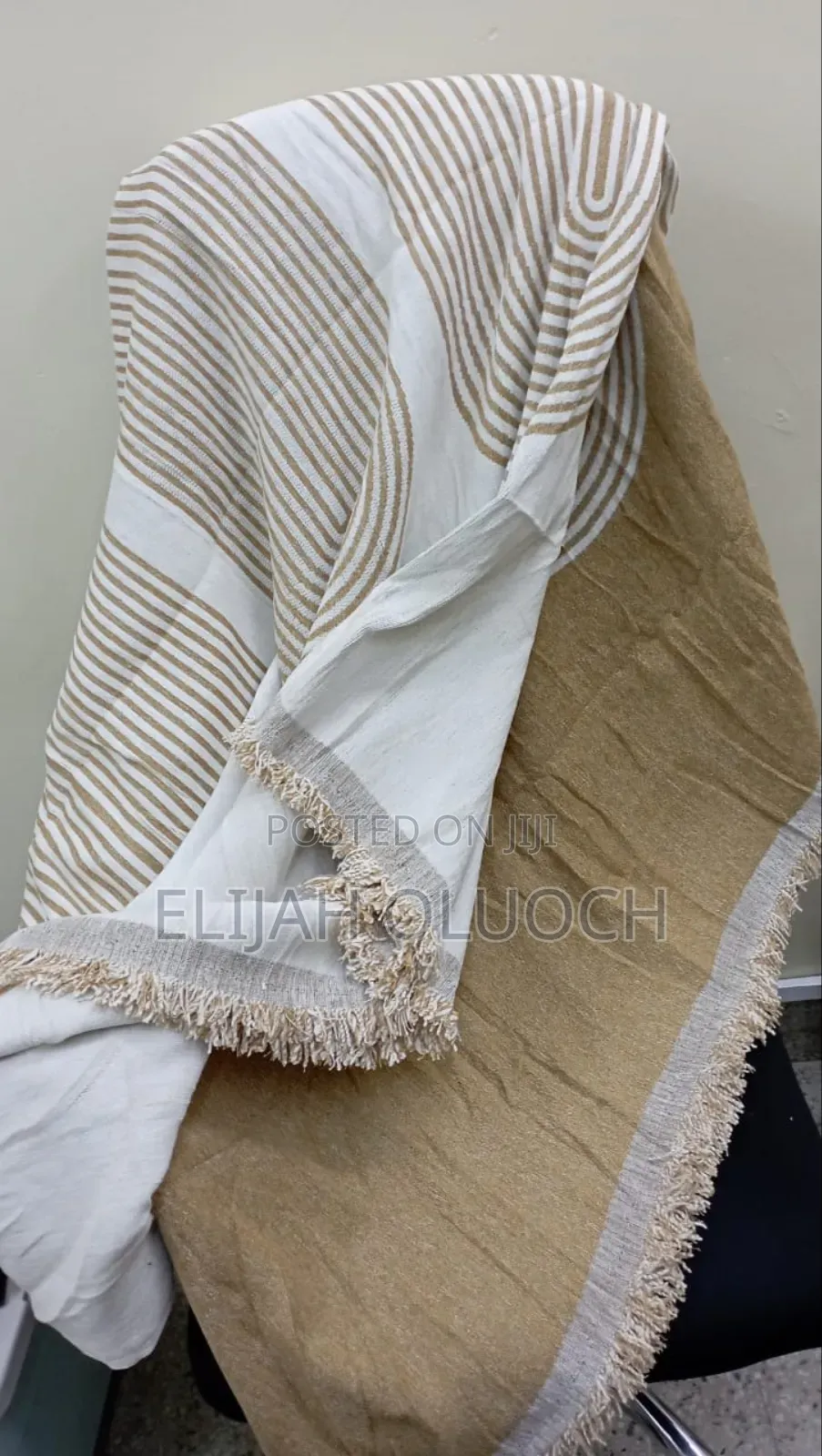 Nordic Sofa Cover Cotton - Knitted With Tassels End
