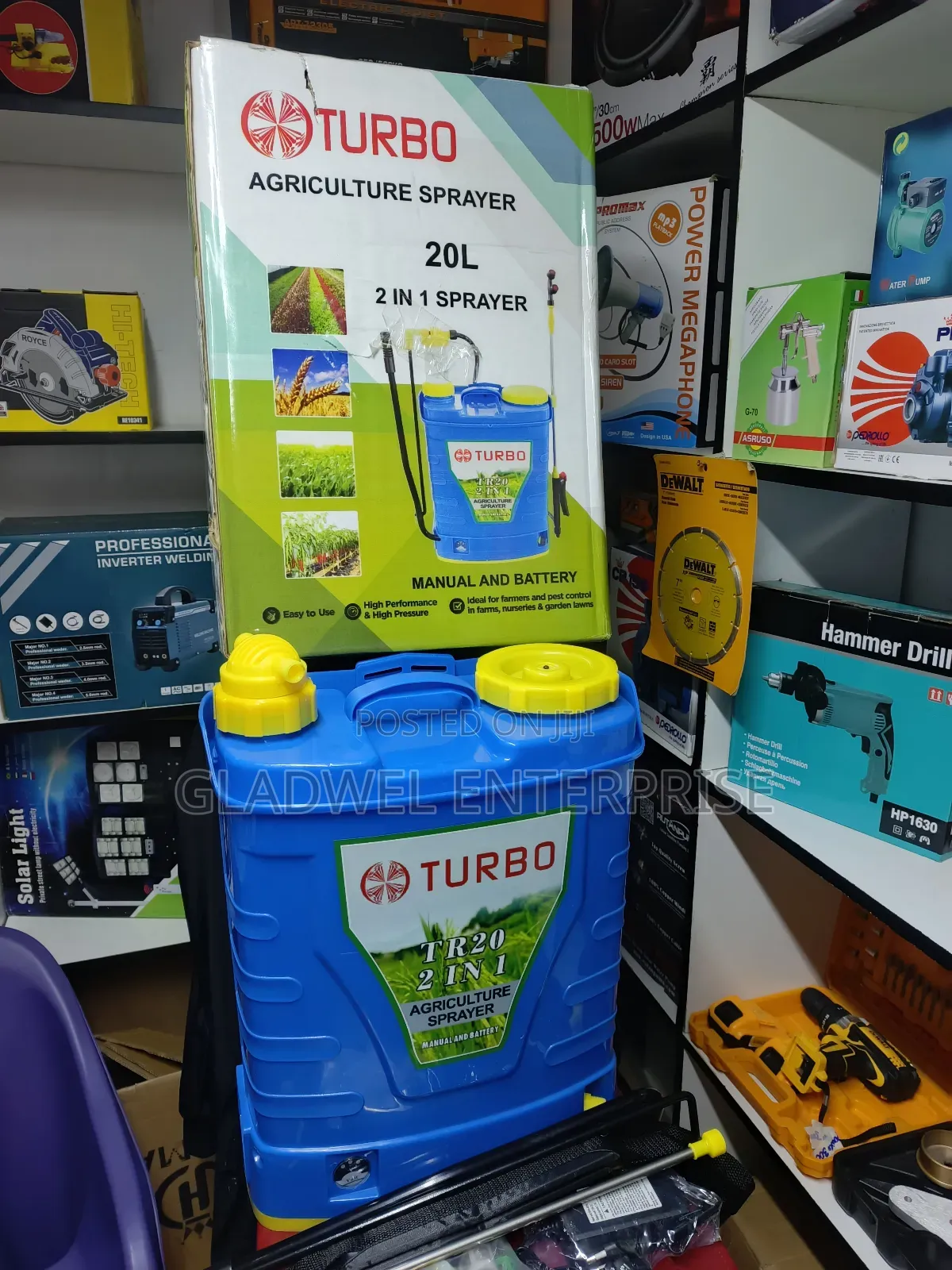 Turbo 2in1 Knapsack Agricultural Sprayer(Rechargeable And Manual)