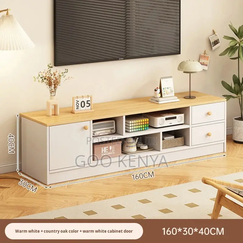 Home Tv Cabinet; Tv Stand With Cabinets And Open Display Shelving