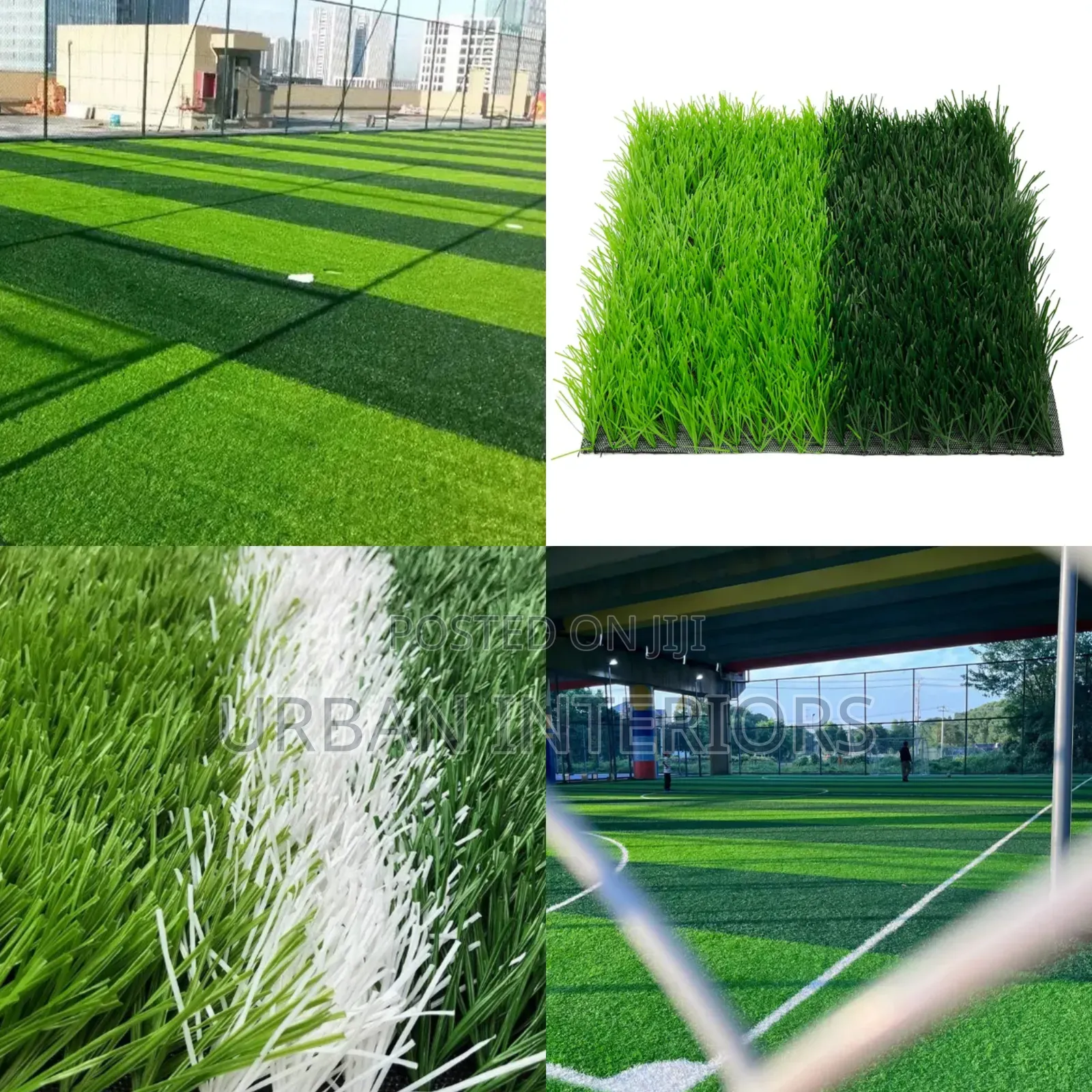 Dark and Light Green Football Grass Carpet