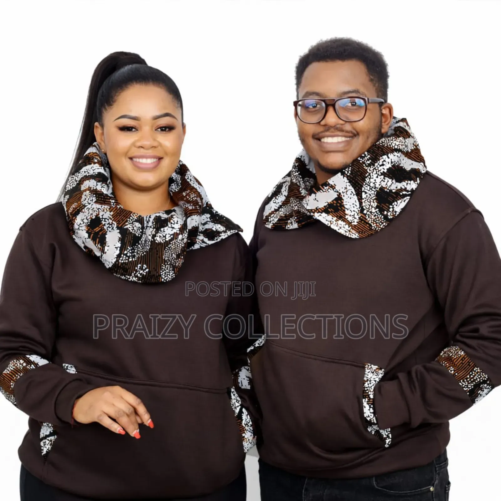 Ankara Couple Hoodie Goals!