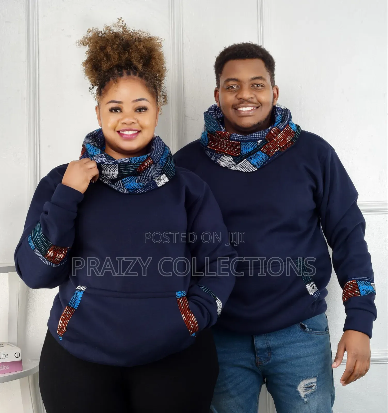 Ankara Couple Hoodie Goals!