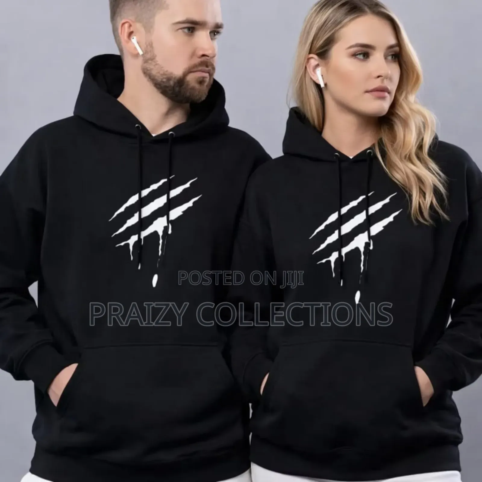 Power Pair Printed Hoodie