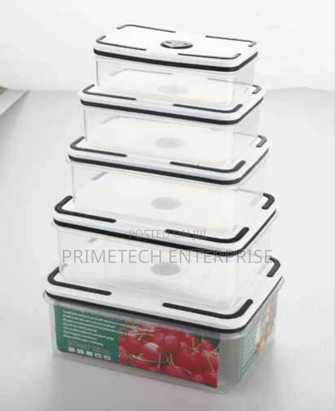 5 PCS Plastic Storage Containers