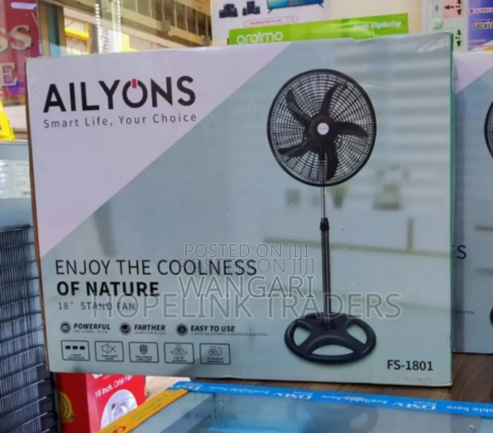 Assembled New Ailyon 18inch Standing Fan