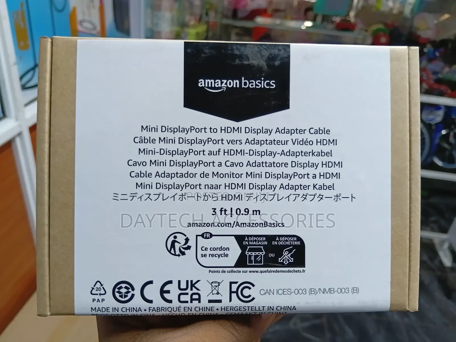The Amazon Basics Mini Displayport to Hdmi Display Adapter Cable
