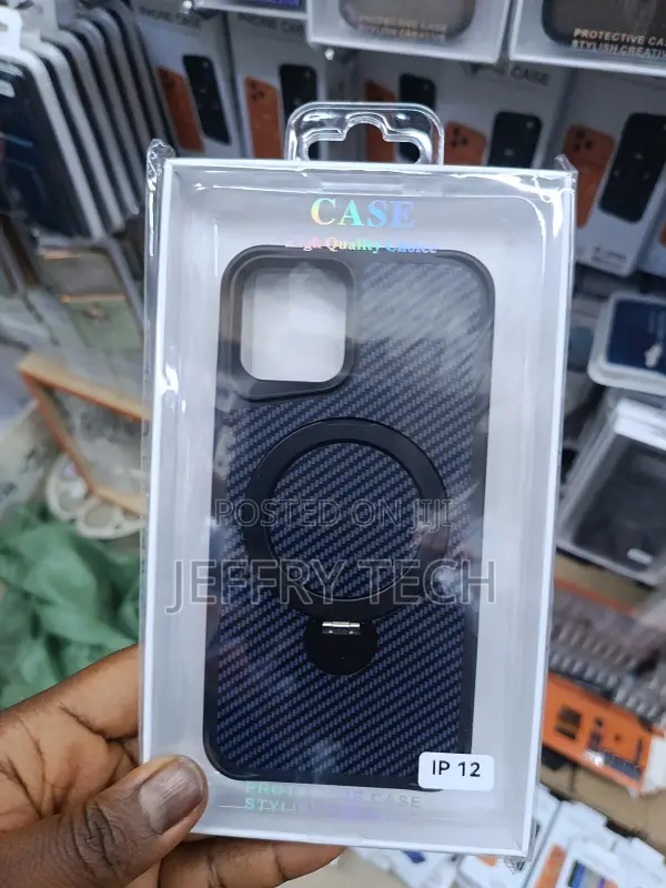 Generic Carbon Fibre Tribal Magsafe Case for the Apple iPhone 12.