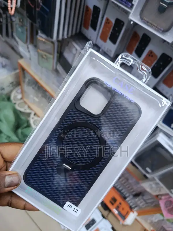Generic Carbon Fibre Tribal Magsafe Case for the Apple iPhone 12.