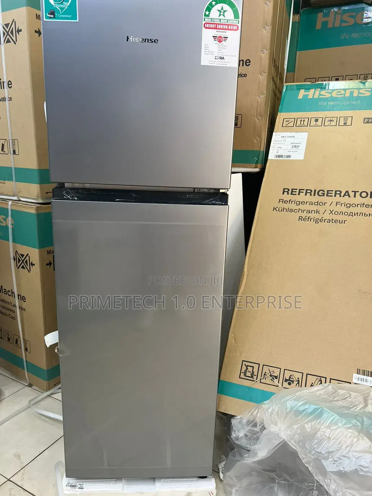 Hisense 154 Litres Double Door Fridge