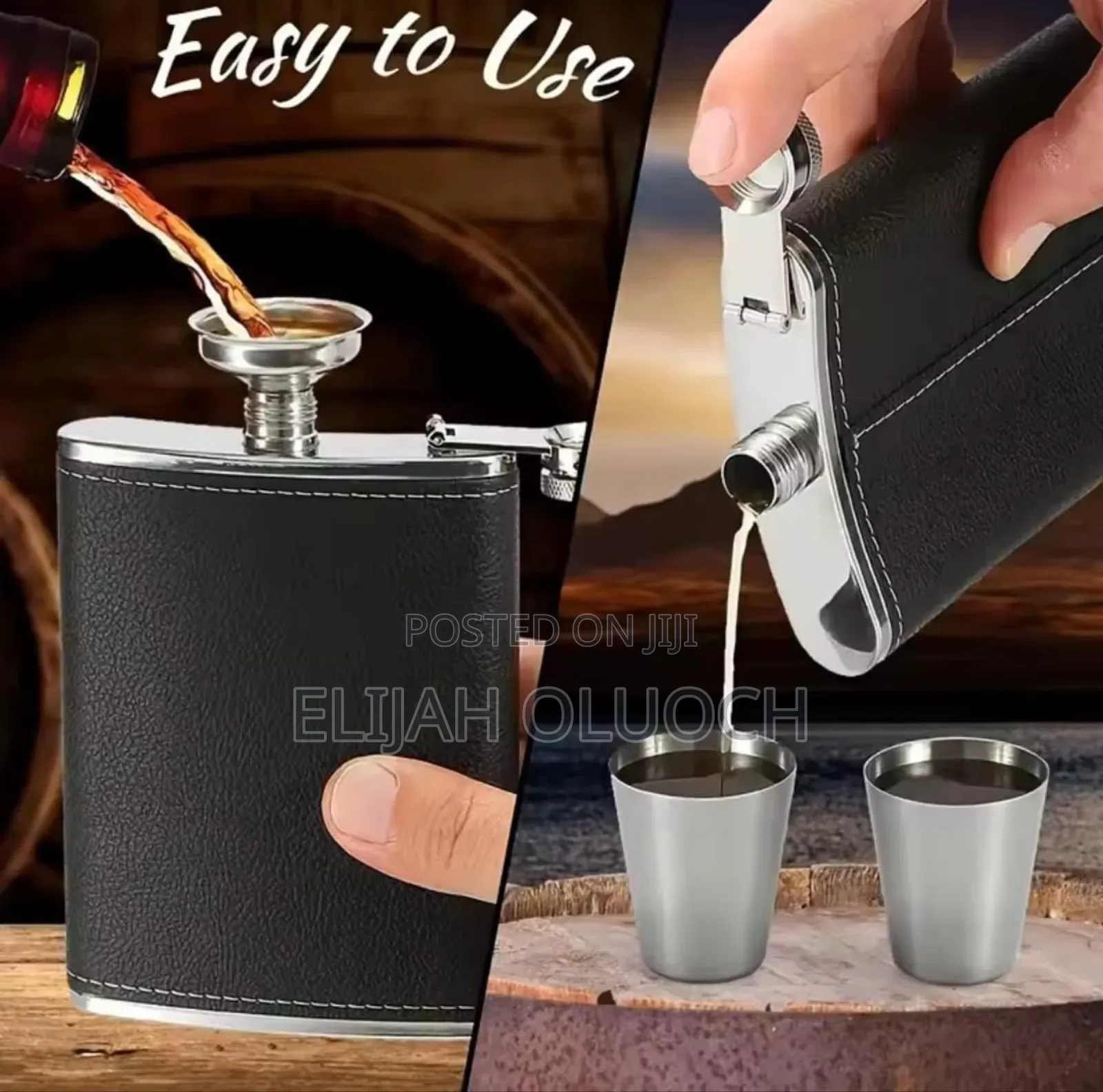 Portable Hip Flask/Whisky Bottle  Set*