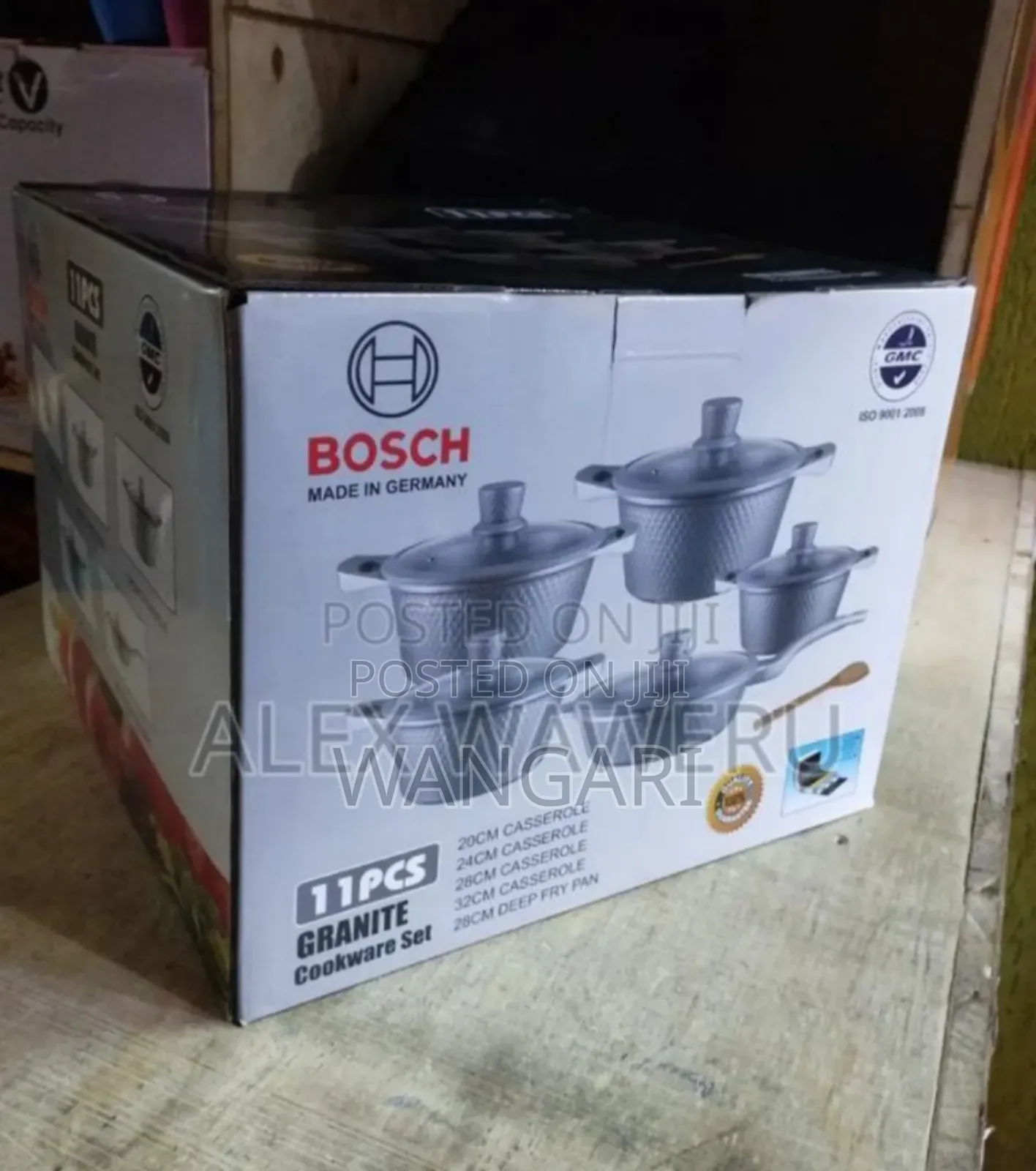 Cartoned. Original Bosch 11pcs Cookwares