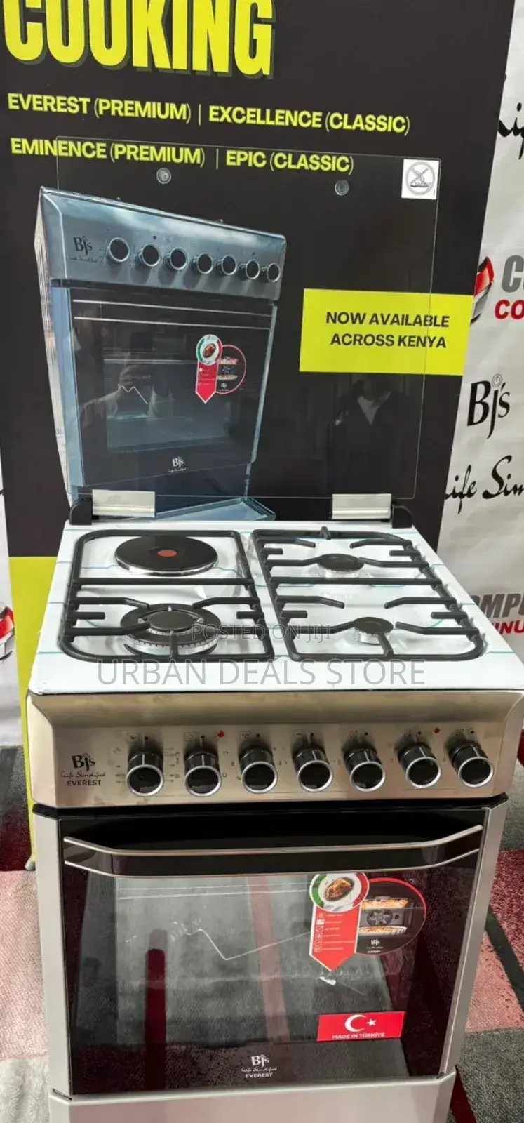  Everest Inox – 60×60 Premium Cooker
 3 Gas + 1 Rapid Hotplate