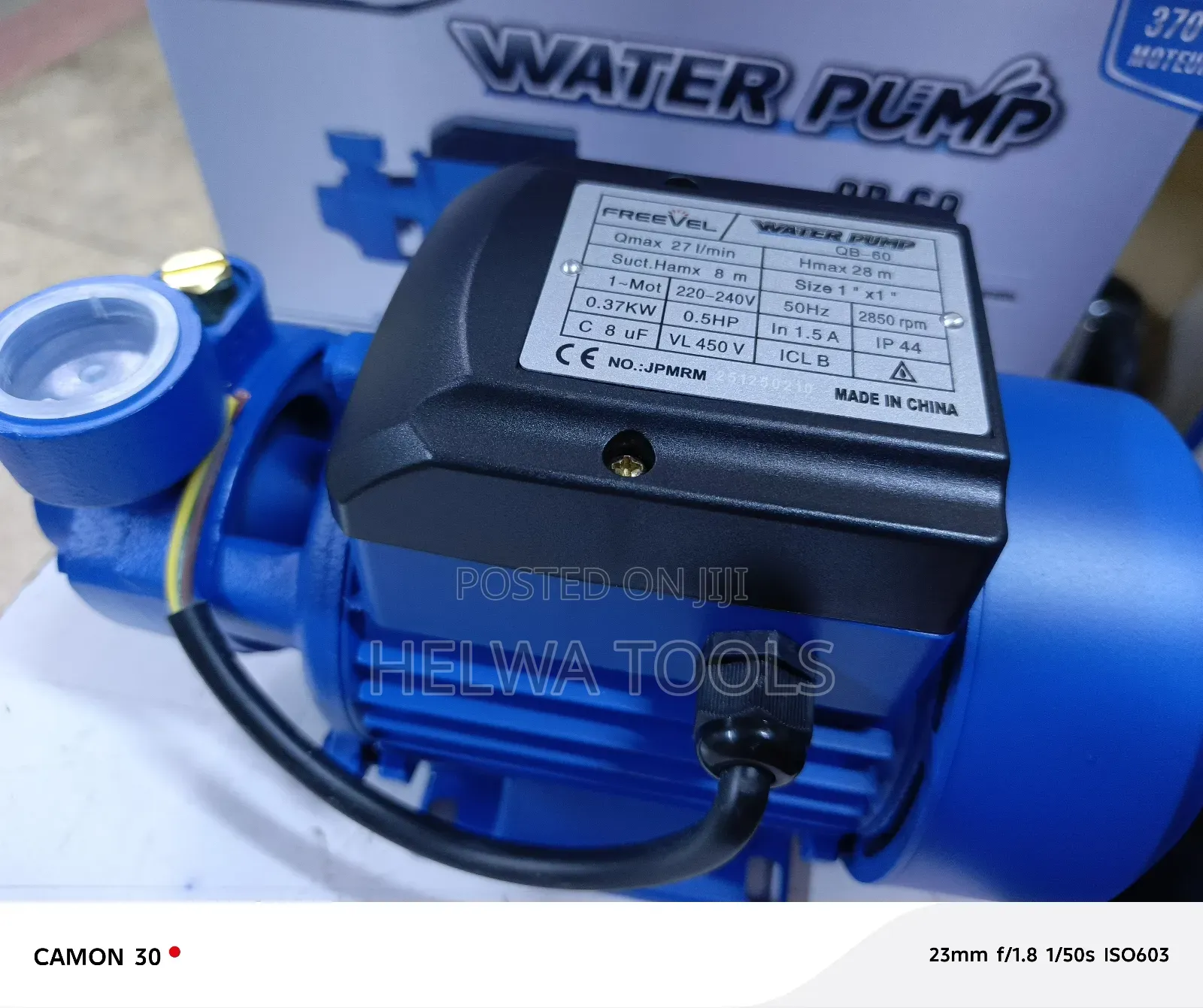 Electric Surface Water Pump, 0.5 Hp